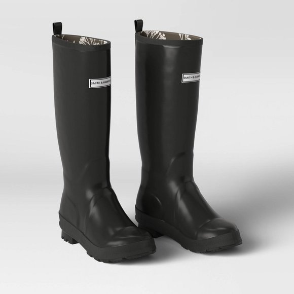 Smith & Hawken Shoes - Women's Tall Rain Boots Black 7 - Smith & Hawken